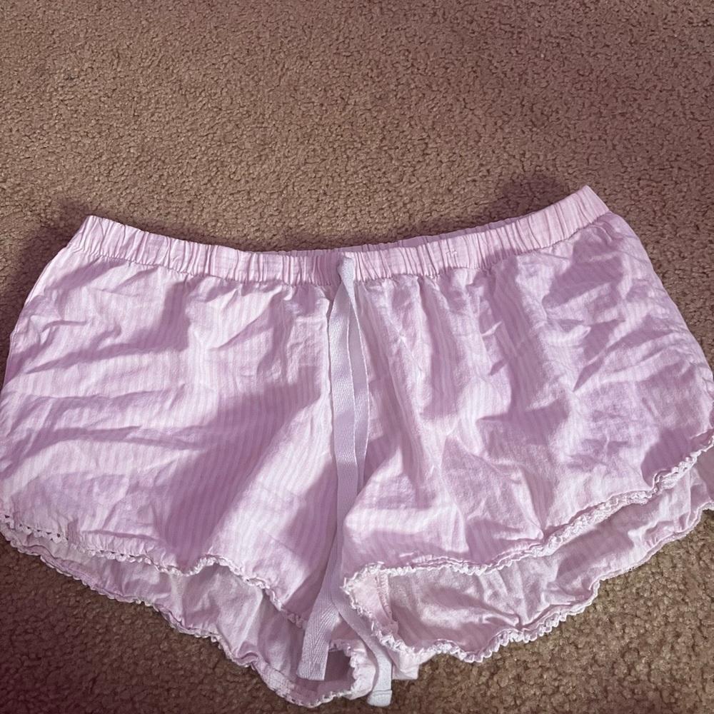 Pink sleep shorts